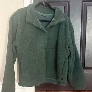 Eddie Bauer Forest Green Fleece Jacket